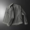 Autumn and winter new slim-fit men's fashion lapel locomotive leather jacket slim-fit PU leather jacket