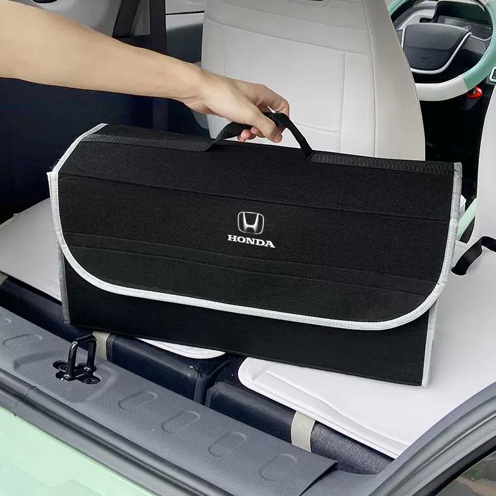 Car Soft Felt Storage Bag Organizer Cars Foldable Trunk Bag for Honda Fit Jazz Civic Accord Pilot Passport Stepwgn CRV BRV HRV Insight