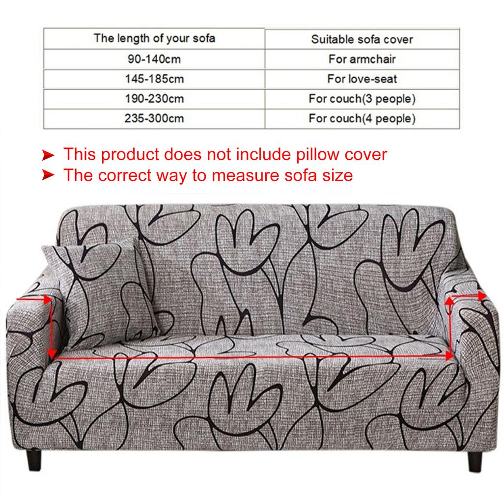 Non Slip Elastic Printing Dustproof Slipcover Sofa Cover Cushion Cover