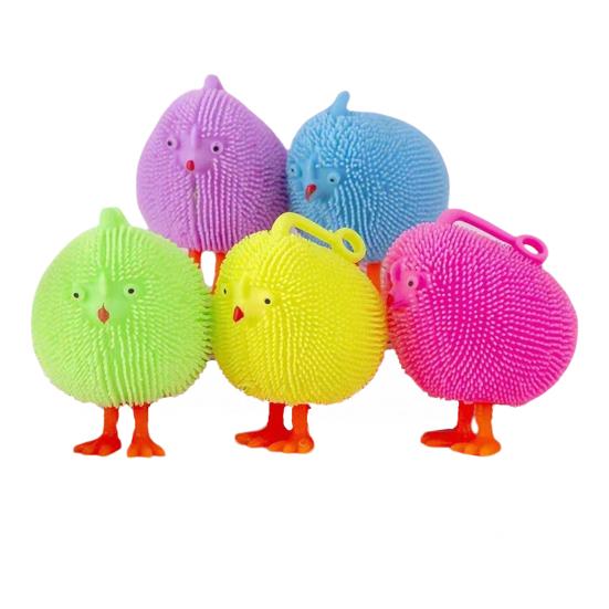 

Светящийся пушистый цыпленок Игрушка для снятия стресса Светодиодный пушистый шар Сжимаемая игрушка Уменьшение тревожности Портативная для путешествий, школы, офиса Игрушка-непоседа