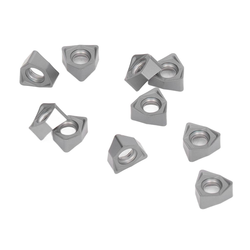 10Pcs Carbide Turning Inserts Indexable Coated for Wood Milling CNC Lathe Tools RWNMU040308ERR