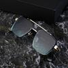 New Rectangular Frame Sunglasses Men's High-end Sunglasses Outdoor Driving Street Photography Trendy Glasses