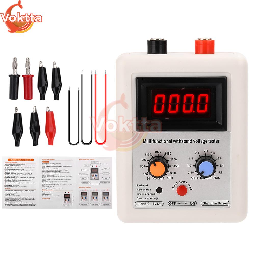 0V-3800V IGBT Voltage Transistor Tester Diode MOS Triode MOV Voltage Meter Test LED Volt Capability Transistor Withstand Testers