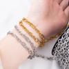 0.5M 1M Open Circle Cross Round Ring Necklace Chain Stainless Steel Link Chains DIY Women Bracelets Jewelry Making Body Chain