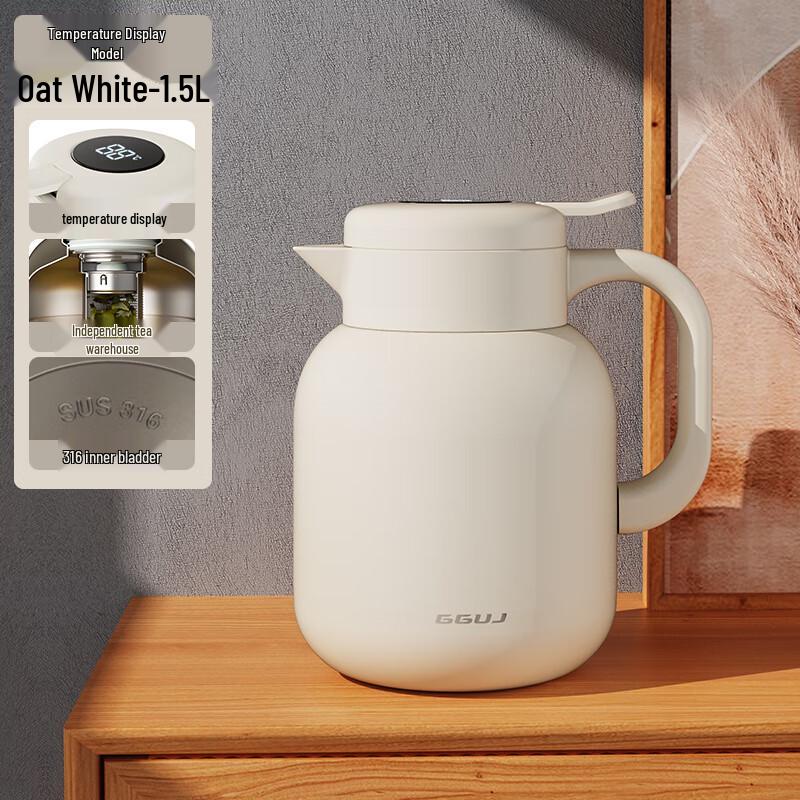 JHDZ 316 Stainless Steel Vacuum Flask & Stewing Teapot