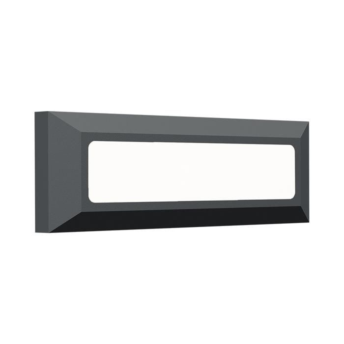 Applique LED murale Vekta-B Braytron 3W 180lm 3en1 Noir IP65