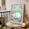 5D Frameless Pearl Painting The Sleeping Cat Diy Handmade Sticky Diamond Creative Canvas Art Painting Bedroom Decoration Living Room Hanging Painting