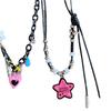 Barbie Versatile Color Star Pendant Necklace - Women's Charming Summer Accessory & Bestie Gift