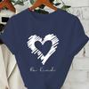 Be Kind Heart Graphic Tshirt Unisex Casual O Neck Short Sleeve Printed Tee Positive Kindness Streetwear Tops For Unisex Unisex