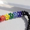 BONBEAU Rainbow Color Flower Beads Bracelet