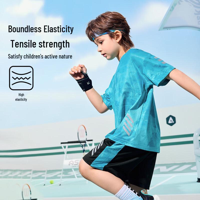 ASK JUNIOR Quick-Dry Boys T-Shirt & Shorts Set 110