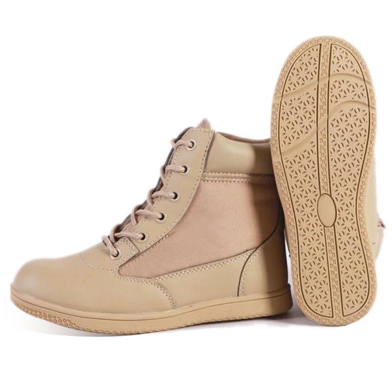 Boys Girls Summer Camp Outdoor Ankle Hiking Boots Trekking Walking Shoes Militar Work Combat Jungle Boots