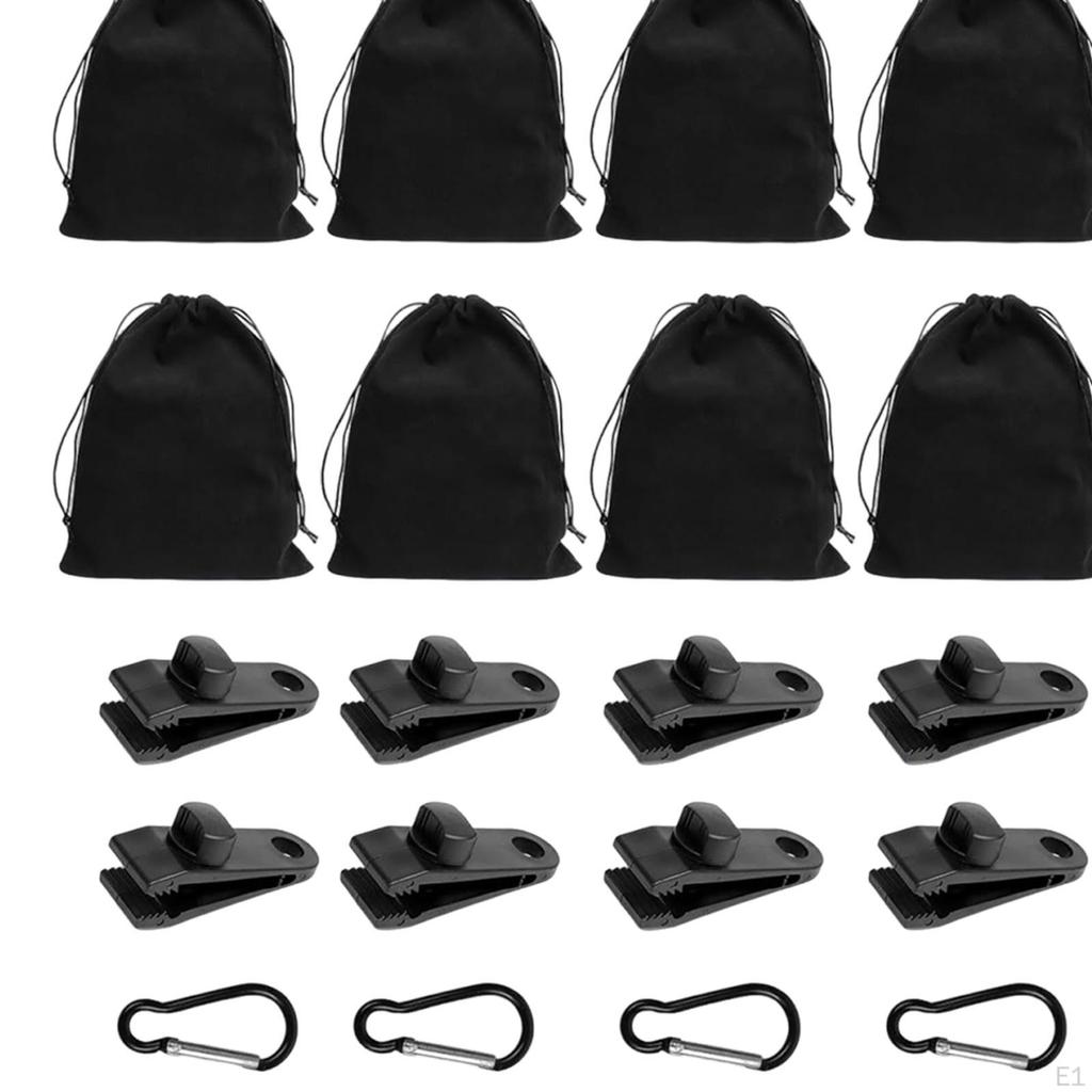 10 Stück Vorhanggewichte Set mit Clips und Karabinerhaken Mehrzweck Sandsack Vorhang beschwert