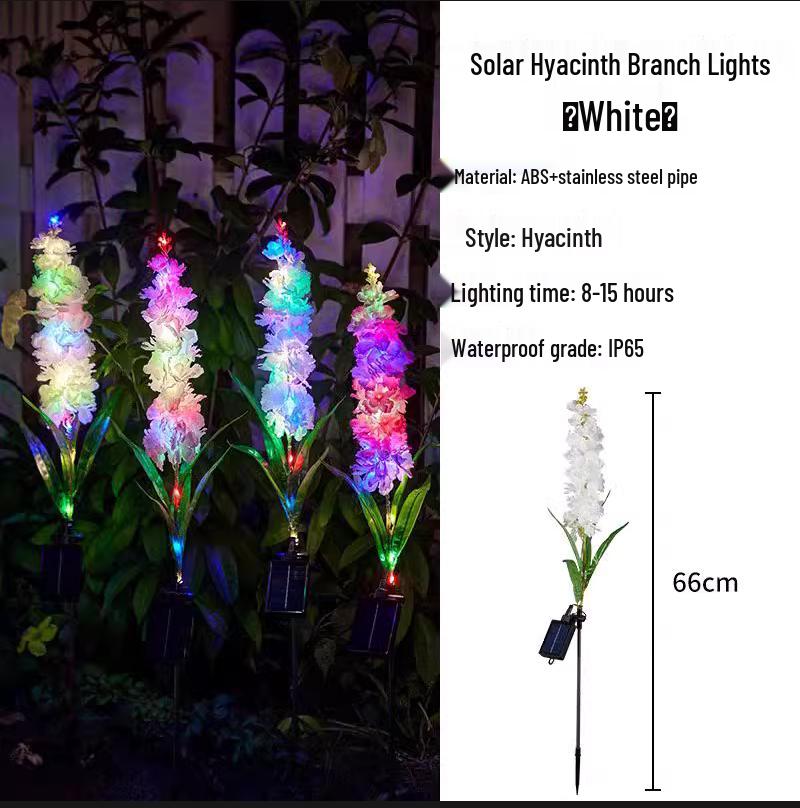 Outdoor Color-Changing LED Jellyfish Garden Lights with Solar Fiber Optics