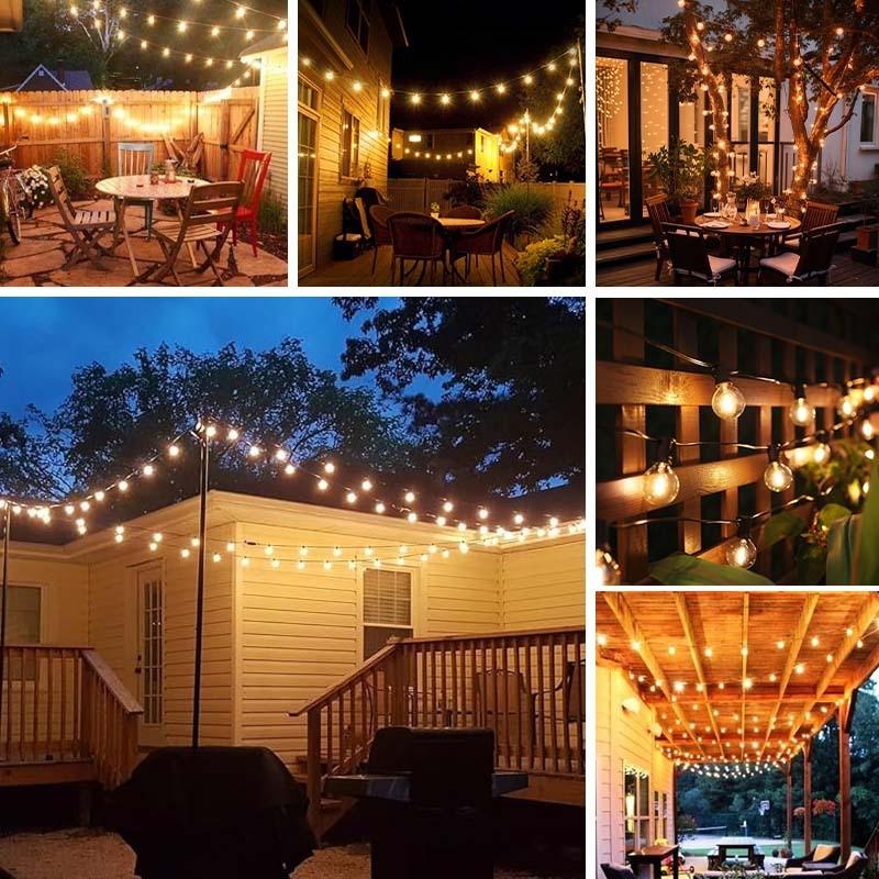 G40 Replacement Led Light Bulbs Outdoor E12 Screw Base Shatterproof Globe Bulbs