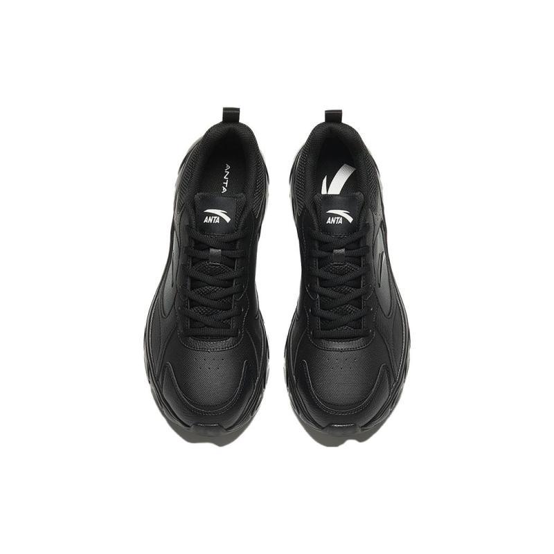 Anta Anti-Slip And Wear-Resistant Breathable Low-Top Running Shoes Men's Black Sneakers 912345580-7