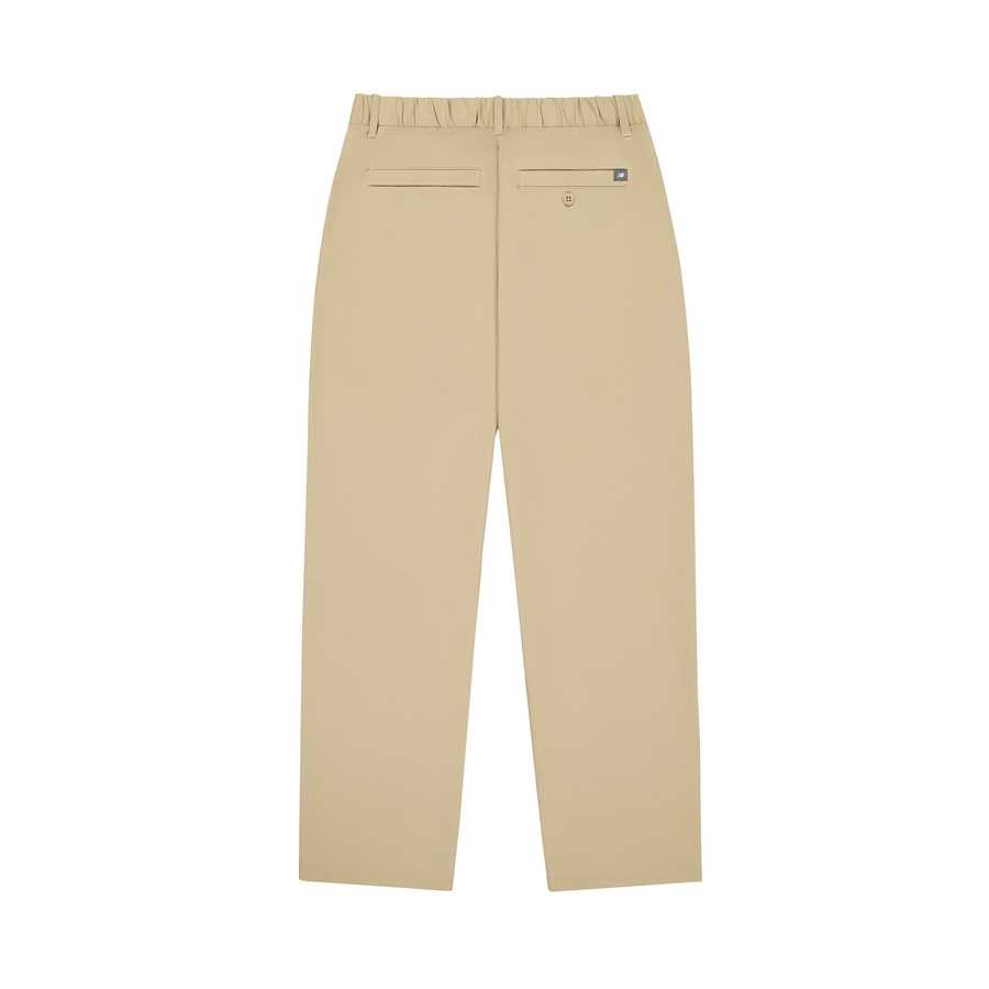 New Balance Casual Pants Men's Dark Khaki Moderate Straight Fit Pants NTF18041-DB