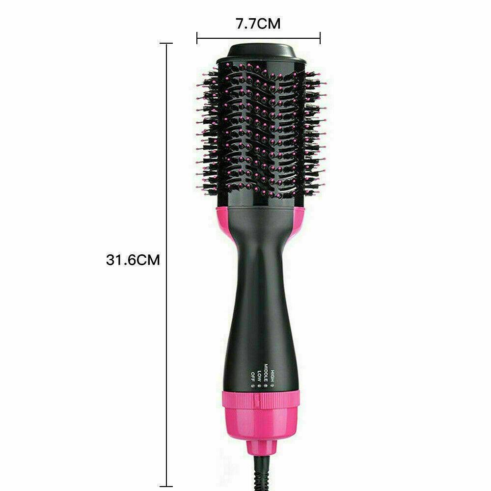 One-Step Hair Dryer Styler Volumizer Straightener Curler Comb Hot Air Brush Gift