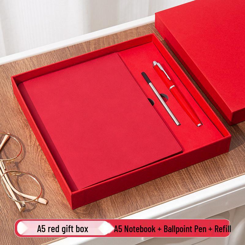 High-End Custom Sheepskin Business Notebook with Logo