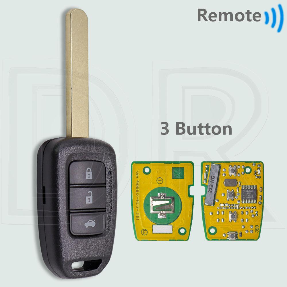 DR HLIK6-1T 313.8MHz HLIK6-1TA 433.9MHz ID47 PCF7961X Car Remote Key For Honda Civic Accord City CR-V Jazz XR-V Vezel HR-V FRV