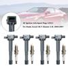 4X Ignition Coils+Spark Plugs UF311 For Honda Accord CR-V Element 2.4L 2003-2007