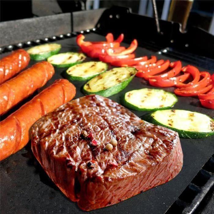 BAKING SHEET - OVEN MAT - BAKING CLOTH 5 Pcs Set Reusable Barbecue Grill Mat Pad Plate Hot Plate Portable