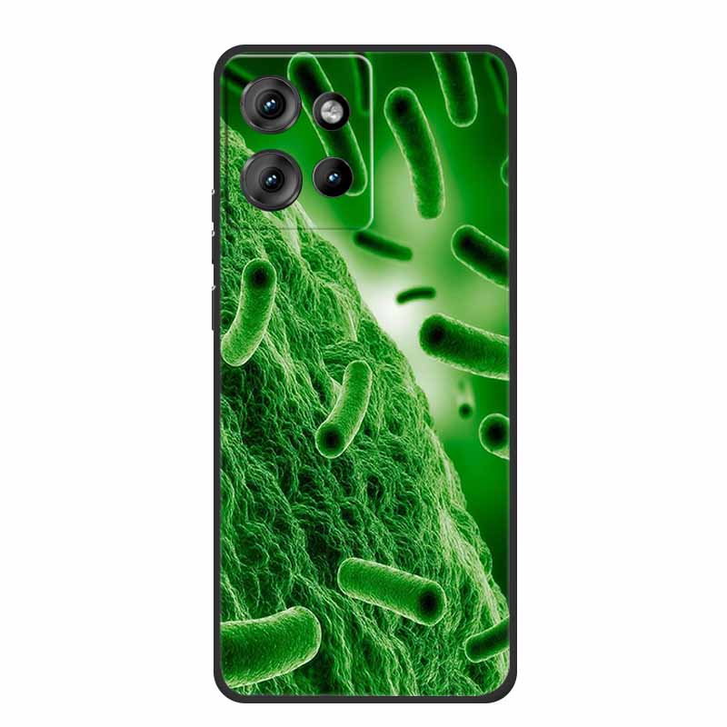 For Motorola Moto G 2025 Case Fashion Flower Black Silicone Soft TPU Back Cover Case For Motorola G75 S50 Edge 50 Neo Phone Case