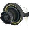 As Shown Locking Fuel Cap Locking Cap Fuel Tank Cap High Universality Fitment Plastic Material Vehicle Compatibility For F-250