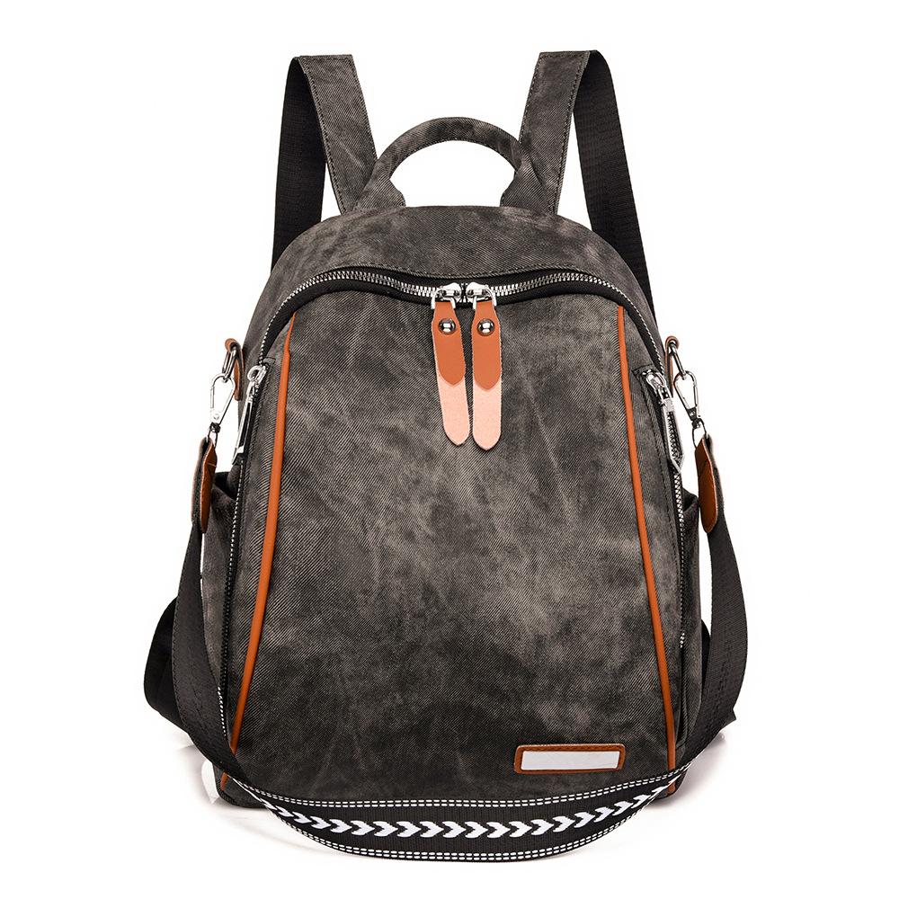 

Рюкзак для женщин, новый повседневный, большой емкости, модный и универсальный, школьный рюкзак, мягкий кожаный, легкий