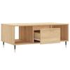  Coffee Table, Sonoma Oak 90x50x36.5 Cm Wood-based Material