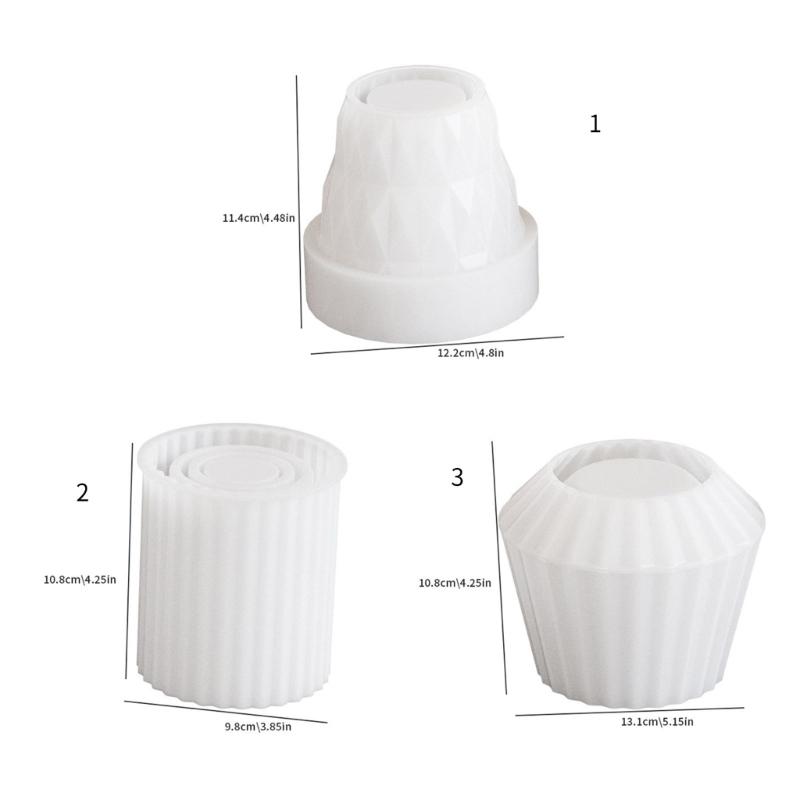 Delicate Epoxy Resin Vases Mold Functional Flowerpot Vases Container Mold for Crafting Unique Gift and Ornaments