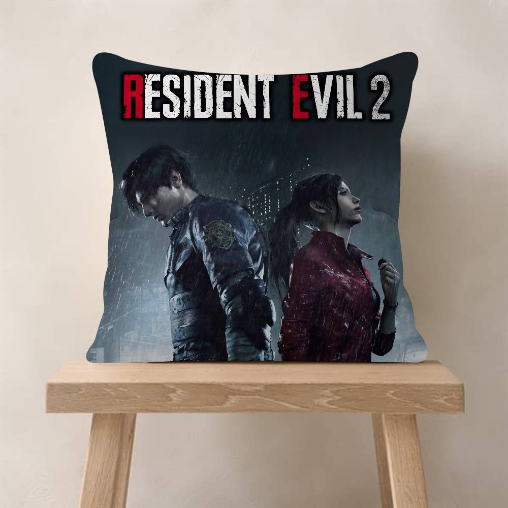 Game R-Resident E-Evil U-Umbrella Double-Sided Printed Pillow Cover Short Plush Suitable Living Rooms Sofas Throw Cushion Cover