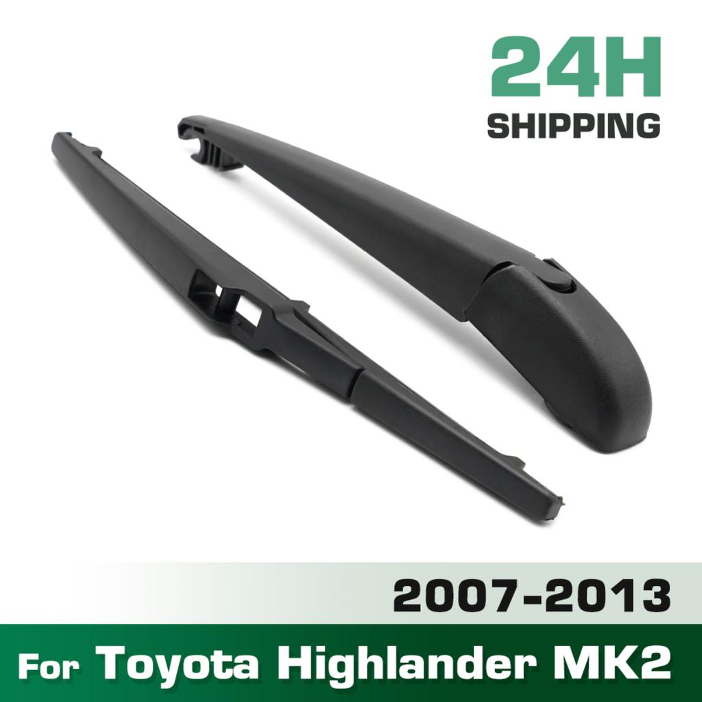Wiper Rear Wiper Arm & Blade Set For Toyota Highlander MK2 2007 - 2013 Windshield Windscreen Tailgate Window Rain Brush