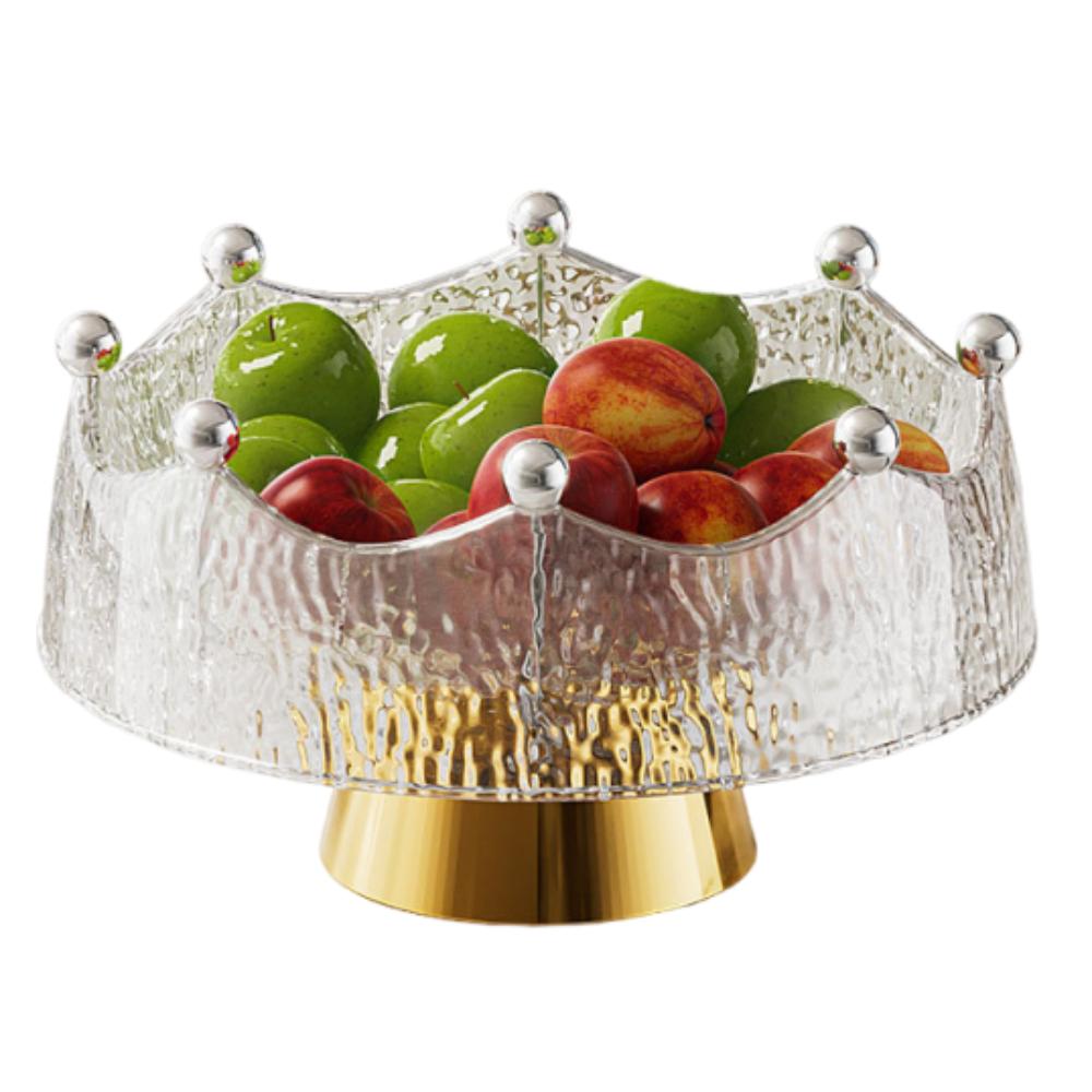 Plastic Fruit Water-Filtering Bowl Creative Salad Plate Fork Set Fruit Serving Plate  Picnics