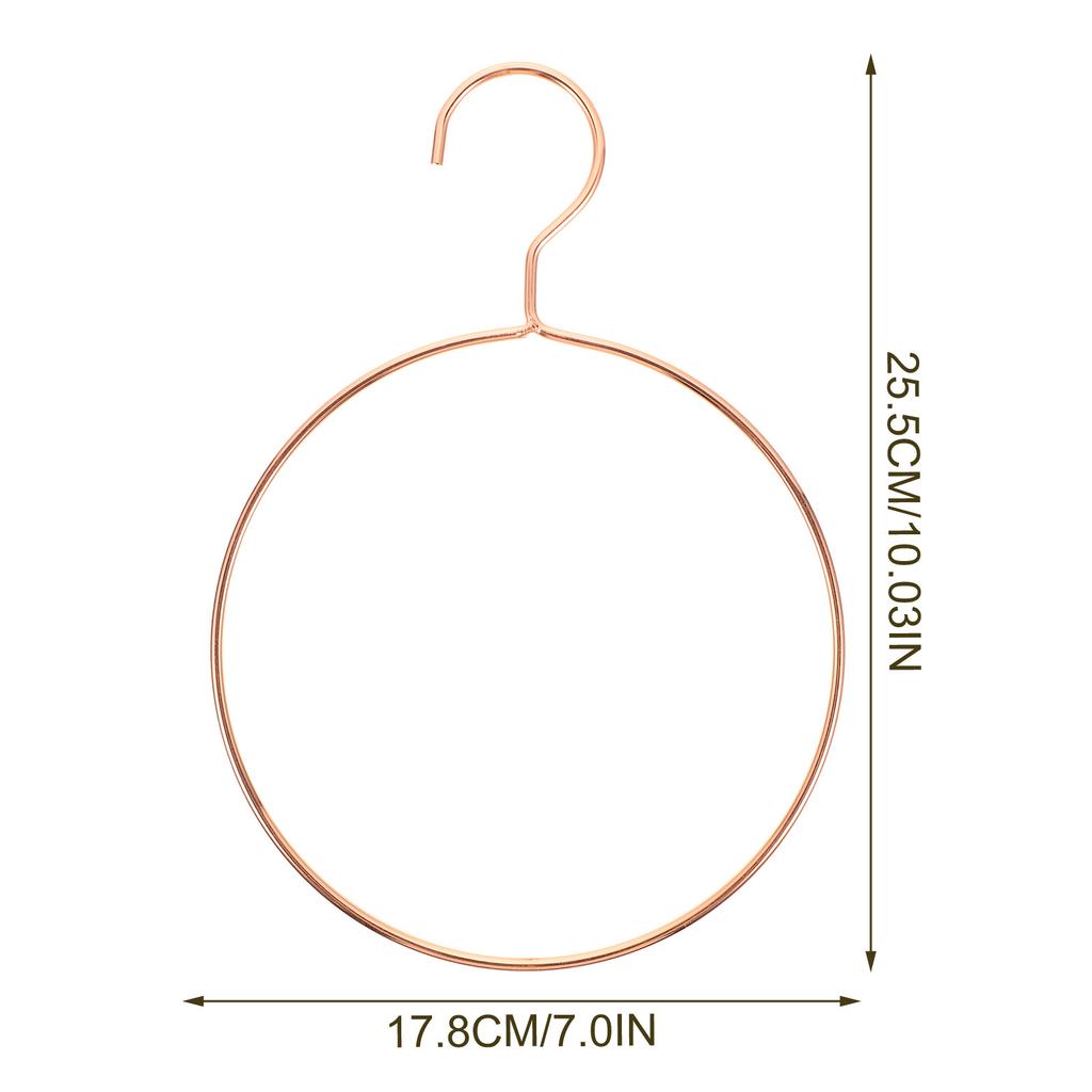 4Pcs Sturdy Round Metal Scarf Hanger Closet Storage Rack for Scarves Shawls Ties Belts Maximize Wardrobe Space Neat Display