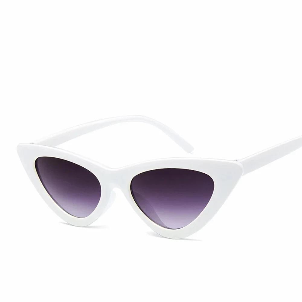 Vintage Cateye Sunglasses Women Retro Small Cat Eye Sun Glasses Designer Colorful Eyewear For Female Oculos De Sol