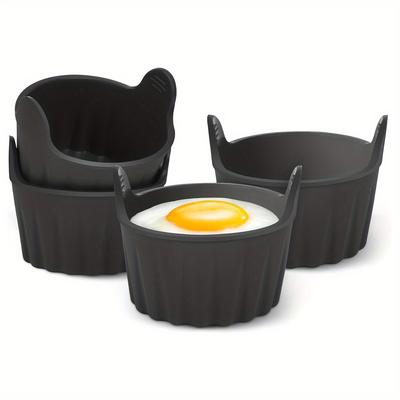 1PC Black Silicone Air Fryer Mold/muffin Cup Mousse Cake Cup/non-stick Reusable