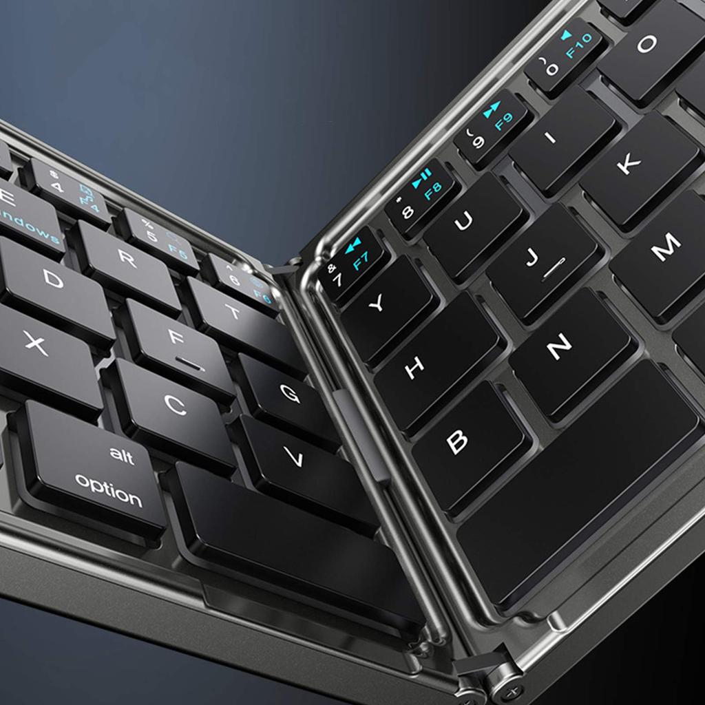 Folding Bluetooth Keyboard for iPad, Mobile Phone, Computer, Magnetic Silent Wireless