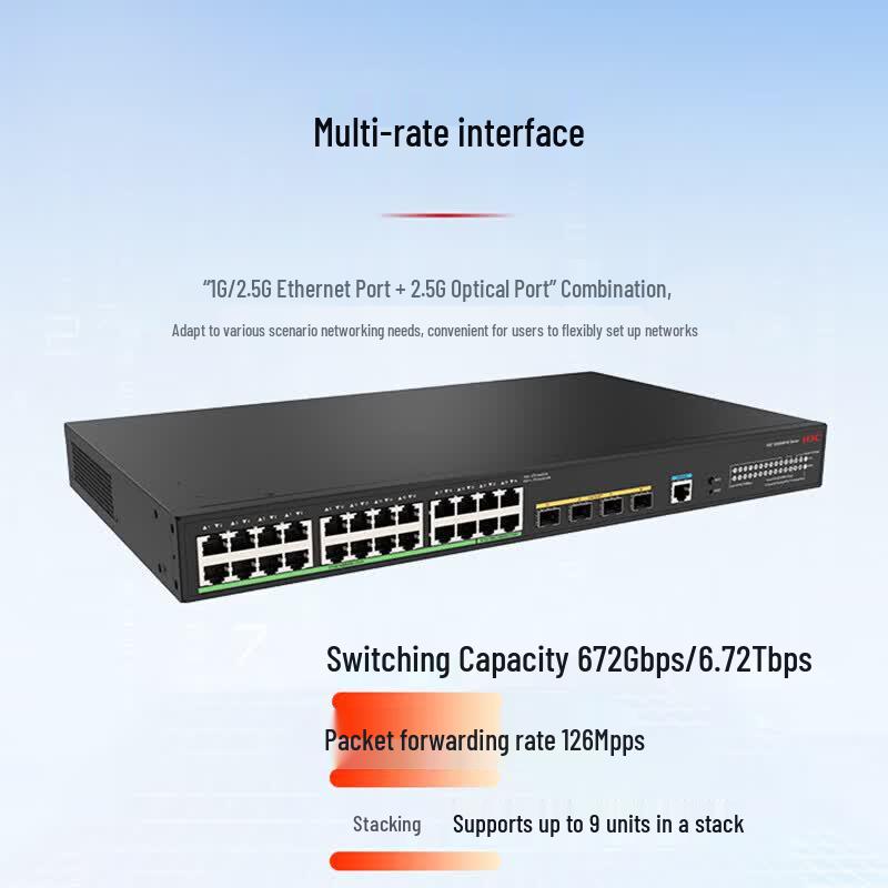 H3C S5000NV6-20P4UN4NS-EI 24-Port Managed POE Network Switch