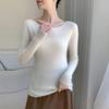 Women's Elegant One-Shoulder Cashmere Knit Sweater – Slimming, Versatile, Solid Color Top