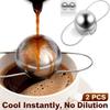 Bola congelada para café expresso, ferramenta de resfriamento de café reutilizável, bolas de gelo de aço inoxidável, intensificador de sabor de café refrescante, gadgets