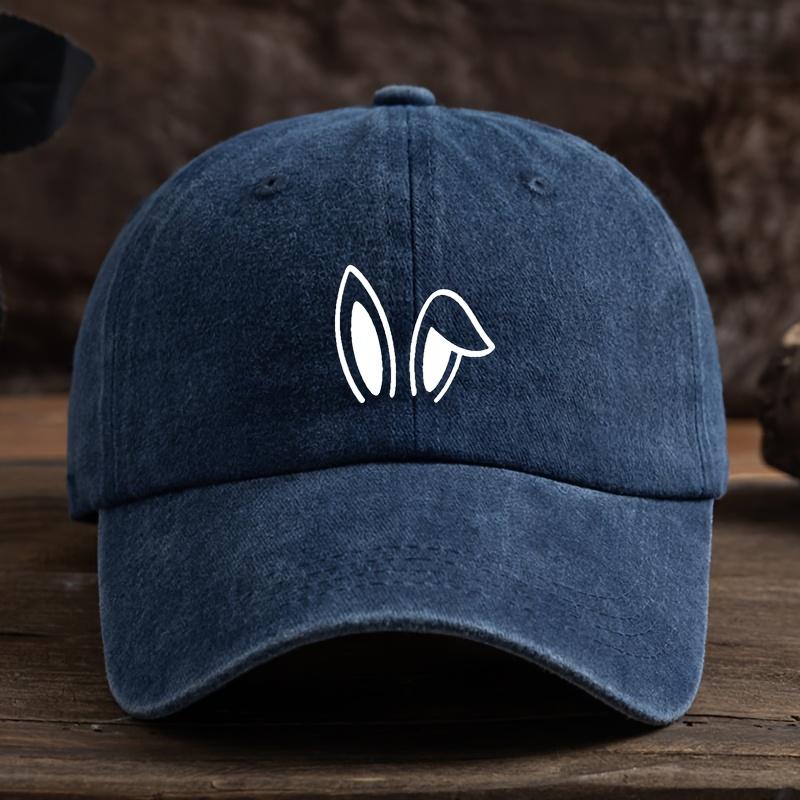 Fun Rabbit Ears Print Baseball Hat Unisex Outdoor Fashion Versatile Peaked Hat Trend