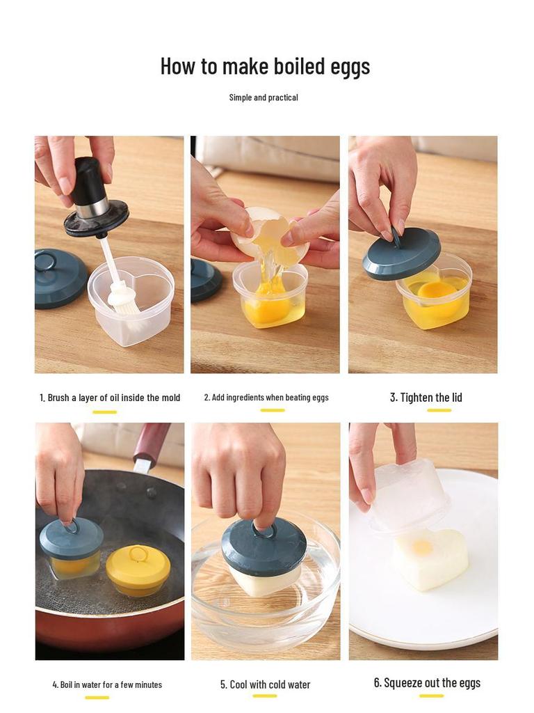 Foremka do gotowania na parze w kształcie serca: Jakość spożywcza, Odporny na ciepło, Nadaje się do użycia w mikrofalówce, Idealny do pokarmów uzupełniających dla niemowląt i małych dzieci.