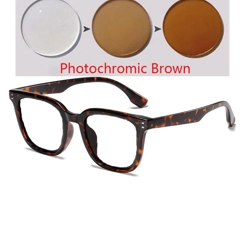 0 -0.5 -0.75 To -6.0 Anti-Glare Square Myopia Sunglasses With Diopters Uv400 Minus Degree Prescription Sunglasses