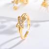 Beliebter dominanter Voll-Diamant-Leopardenkopf-Ring beliebter Ring täglicher Gebrauch offener Zeigefingerring