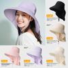 Summer Outdoor Sun Hat With Large Brim Uv Protection For Hiking And Fishing Enthusiasts