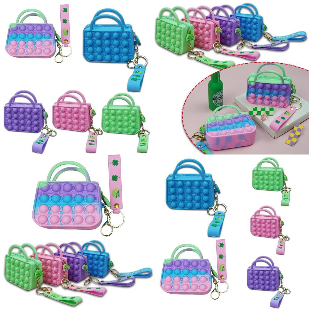 Vibrant Pop It Pouch Bag With Soft Bubble Design For Stress Relief And Storage