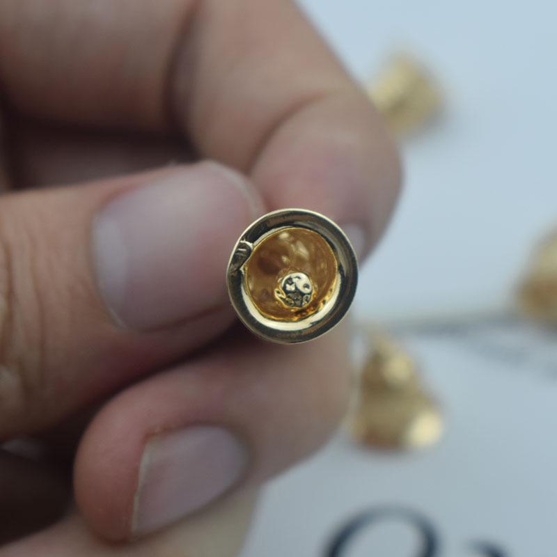 Electrophoresis Pure Copper Fortune-Attracting Bell Earrings & DIY Ancient Style Palace Bell Accessories