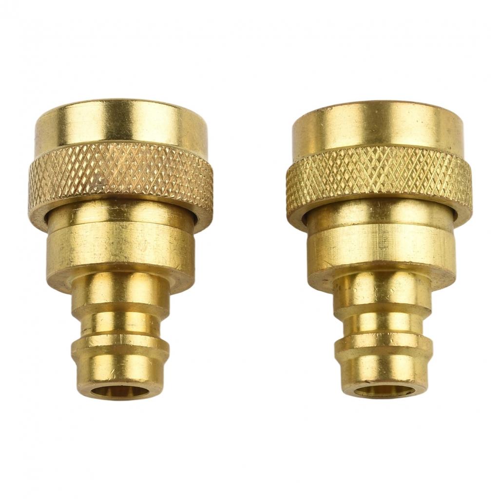 2PCS Brass For R134A To R1234YF Adjustable High Low Pressure Connector Adapter