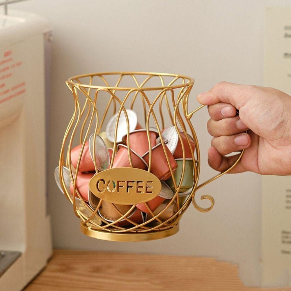 Coffee Pod Storage Cup Coffee Capsule Holder Large Capacity Coffee Pod Holder Irregular Shape Home Decoration